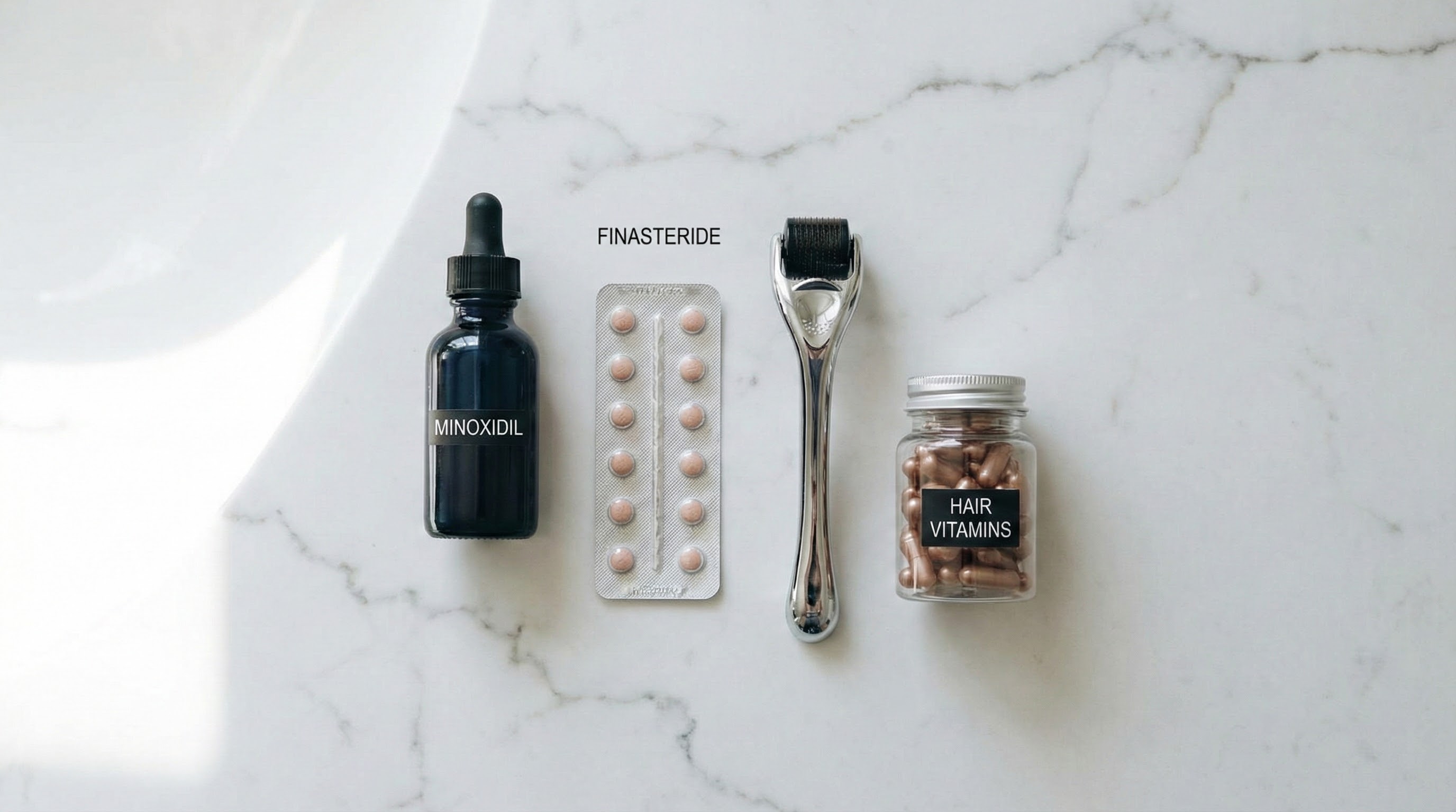 Topical finasteride application